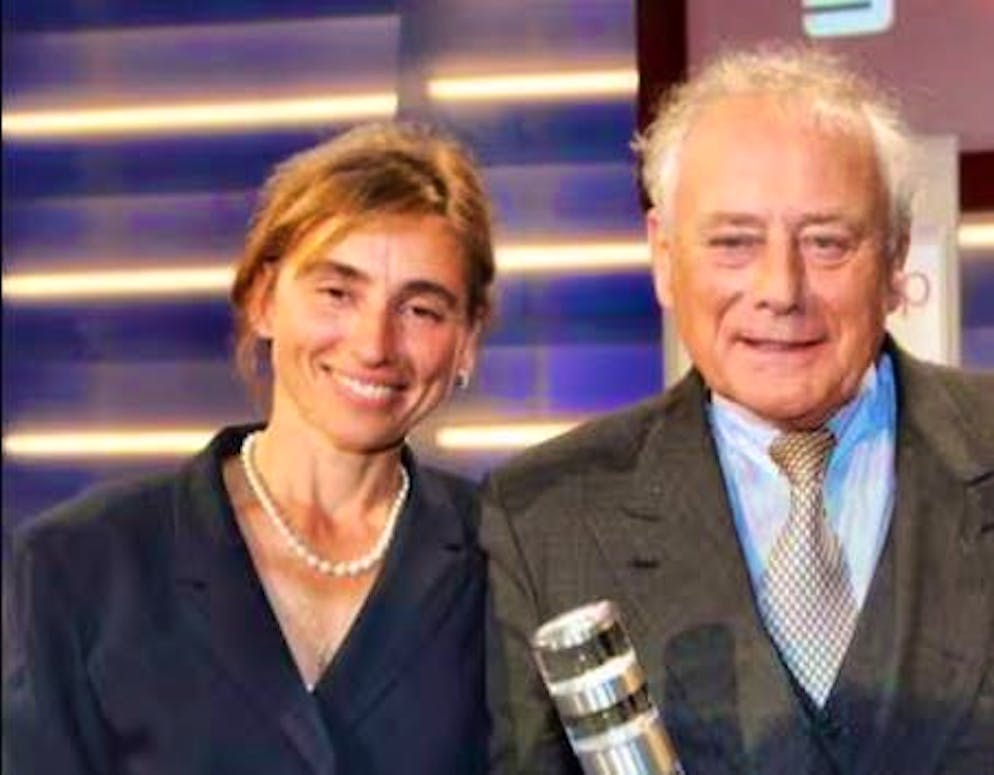 Marion Würth avec son père et milliardaire Reinhold Würth. 