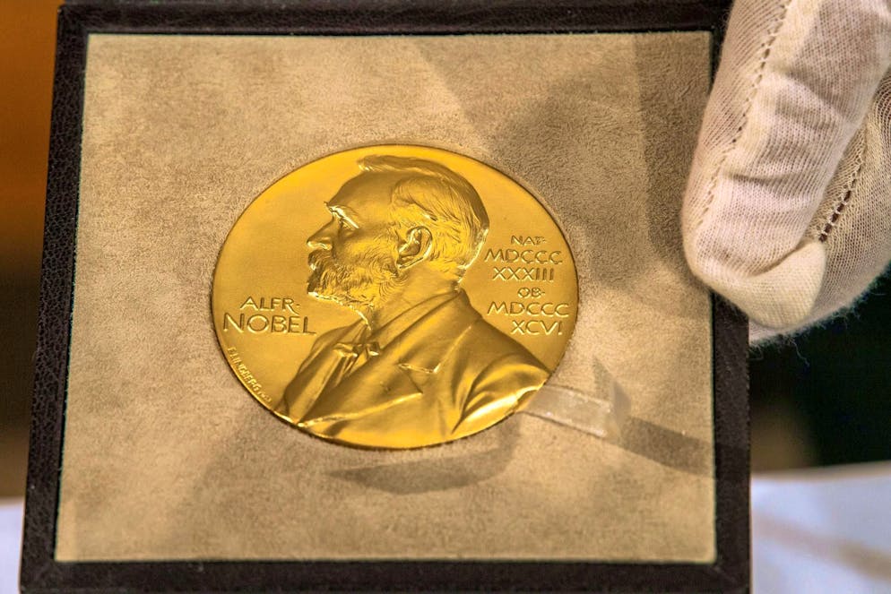 Nobel Prize in Physics for three quantum physicists - Gallery. The obverse of the Nobel Medal for Physics shows Alfred Nobel. (archive picture)