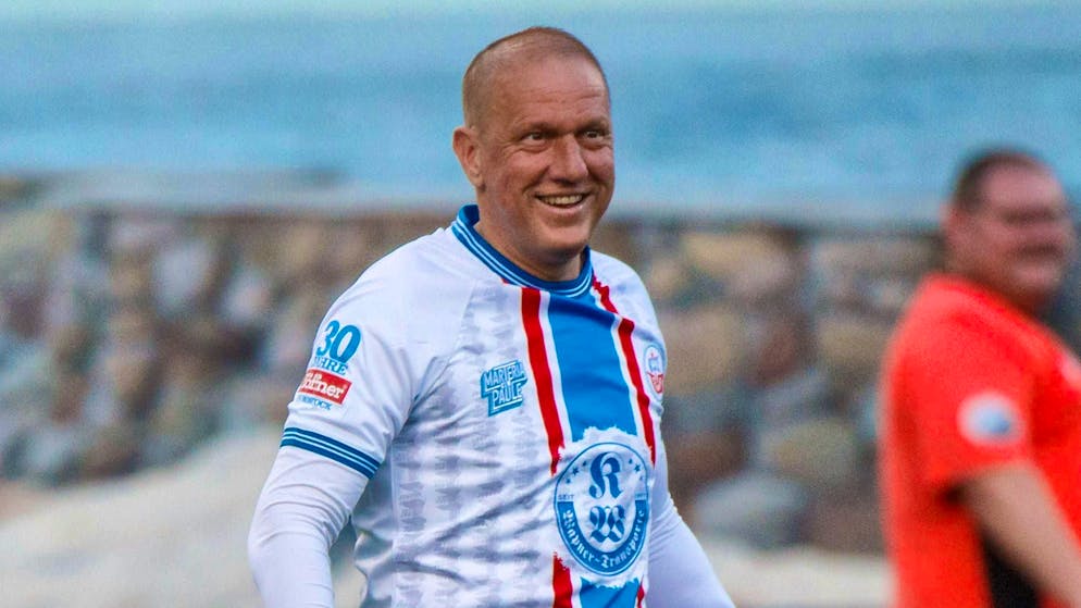 Ivan Klasnic at a charity match in Rostock.