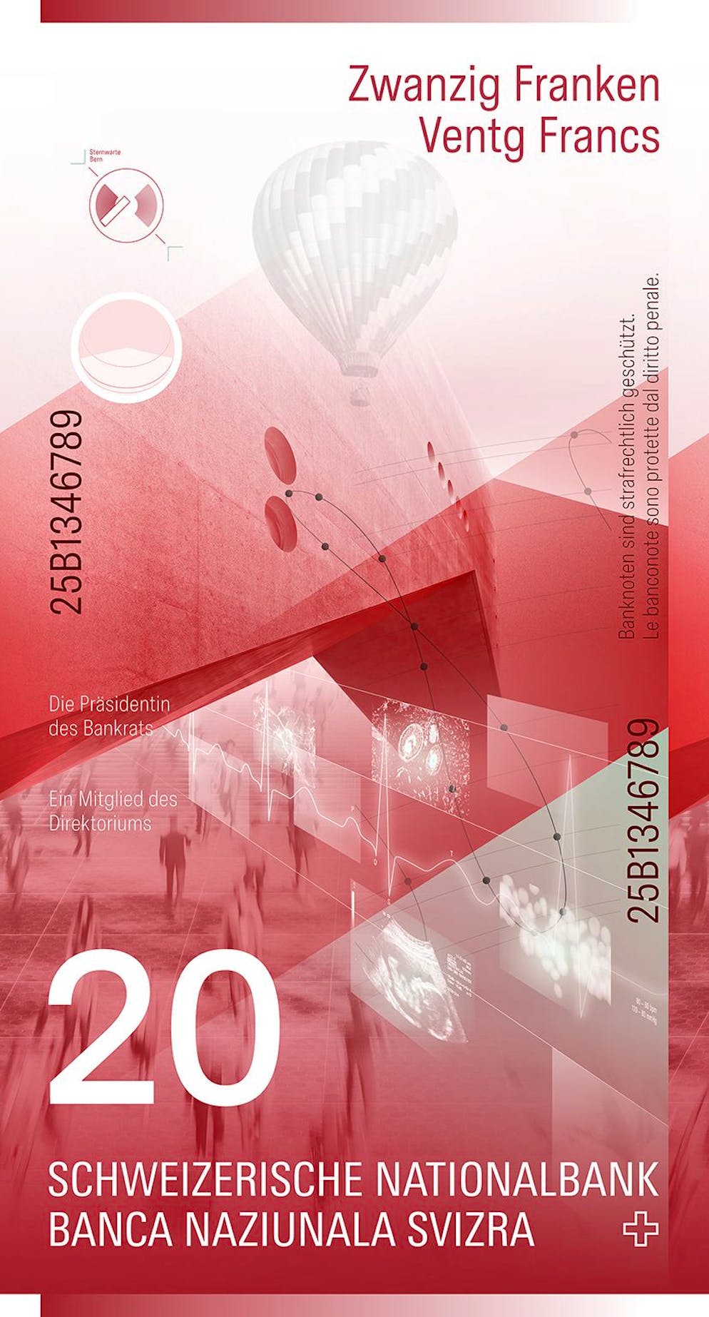 Wettbewerb für neue Banknoten geht in nächste Runde. Konzept B: Norr Design AG