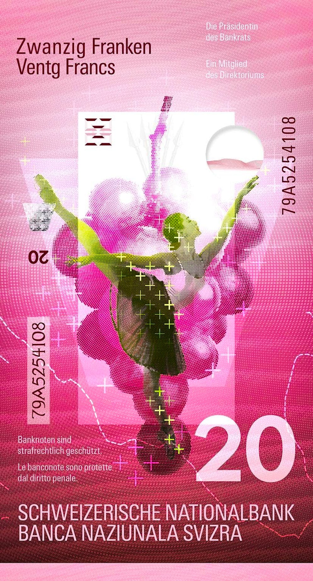 Competition for new banknotes enters next round. Concept K: Custer Waller Sagl