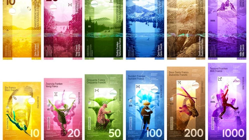 Wettbewerb für neue Banknoten geht in nächste Runde - Gallery. Das Konzept der Designagentur Custer Waller SAGL widmet sich Landschaften sowie der Beziehung zwischen Mensch und Natur.