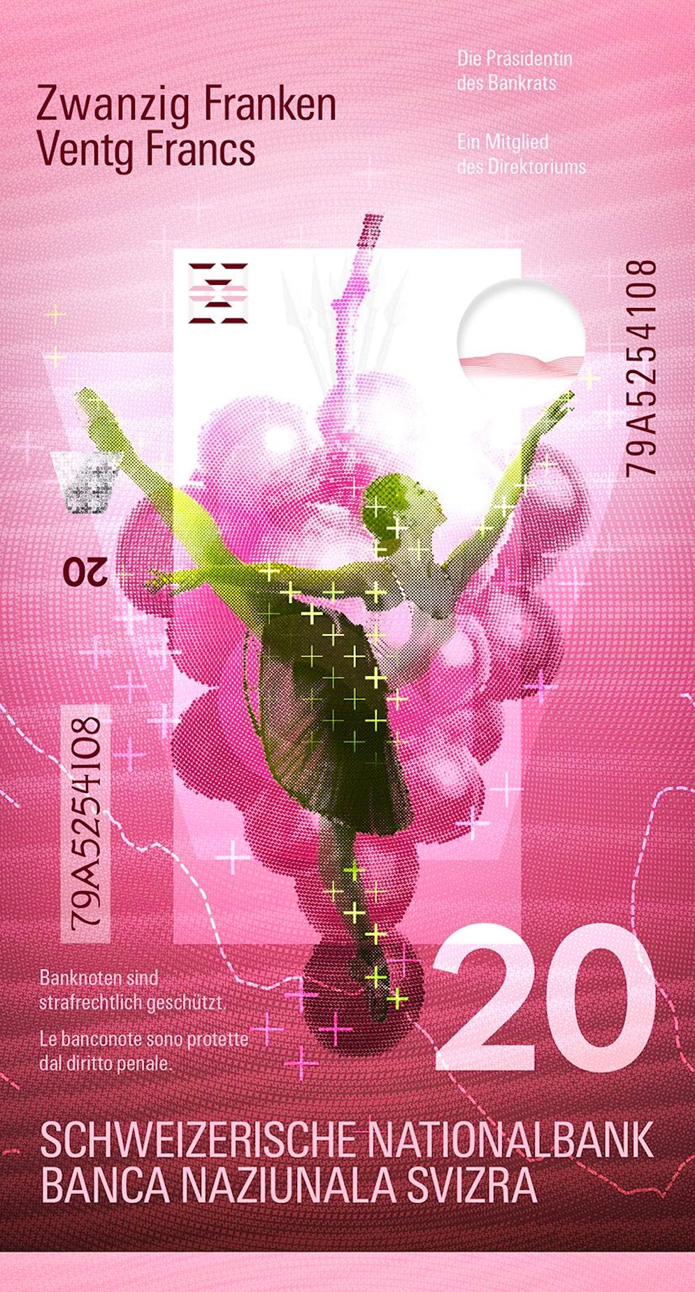 Wettbewerb für neue Banknoten geht in nächste Runde. Konzept K: Custer Waller Sagl