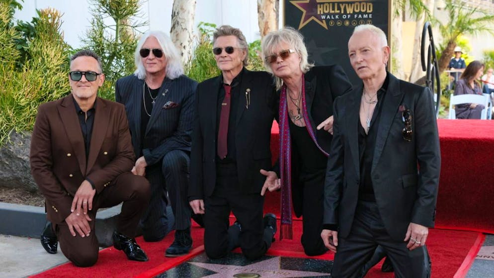 Die Hardrock-Ikonen der Band Def Leppard sind auf dem "Walk of Fame" mit einem Stern verewigt worden. (Archivbild)
