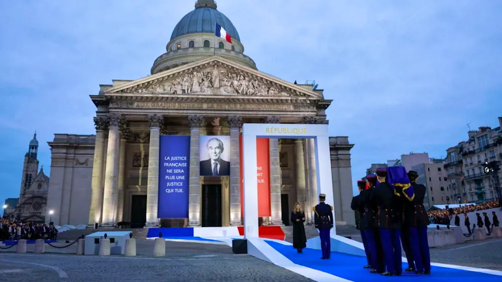 Le Panthéon lors de l'entrée de Robert Badinter (archives).