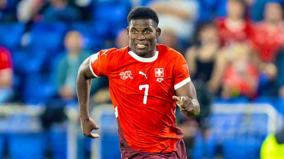 Breel Embolo on the hunt for goals.