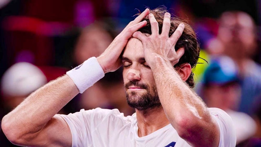 He can hardly believe it: Valentin Vacherot has reached the semi-finals at the tournament in Shanghai.