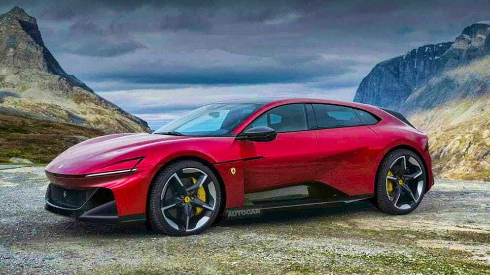 1000 hp and 310 km/h: Ferrari presents its first electric car - Gallery. Ferrari launches its first all-electric model with the name "Elettrica". The car with 1000 hp under the hood can accelerate from 0 to 100 km/h in 2.5 seconds.