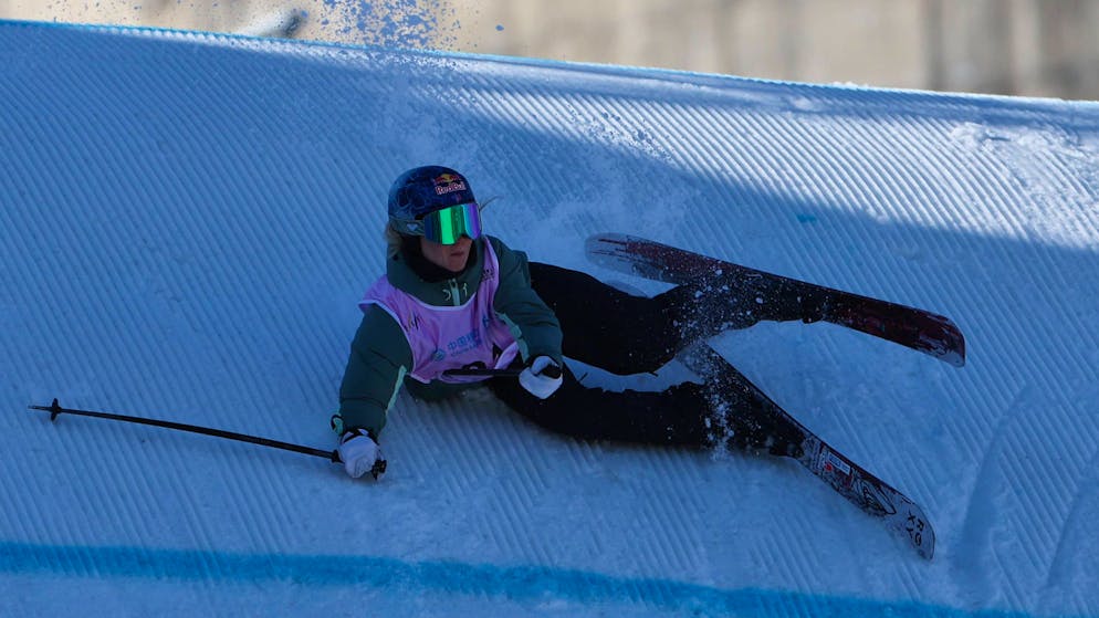 Pas remise d'une commotion cérébrale, la skieuse française Tess Ledeux a annoncé jeudi faire l'impasse sur le début de sa saison en Coupe du monde de ski freestyle (archives).