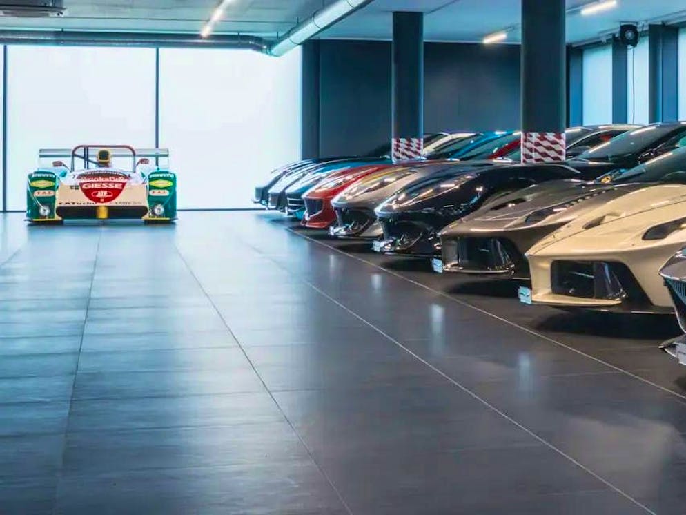 42 luxury sports cars will be auctioned off in Zurich on Saturday.
