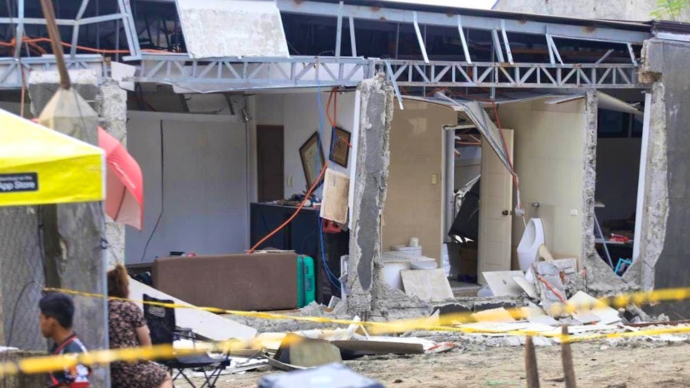 Damaged house in the south of the Philippines. Photo: Manman Dejeto/AP/dpa