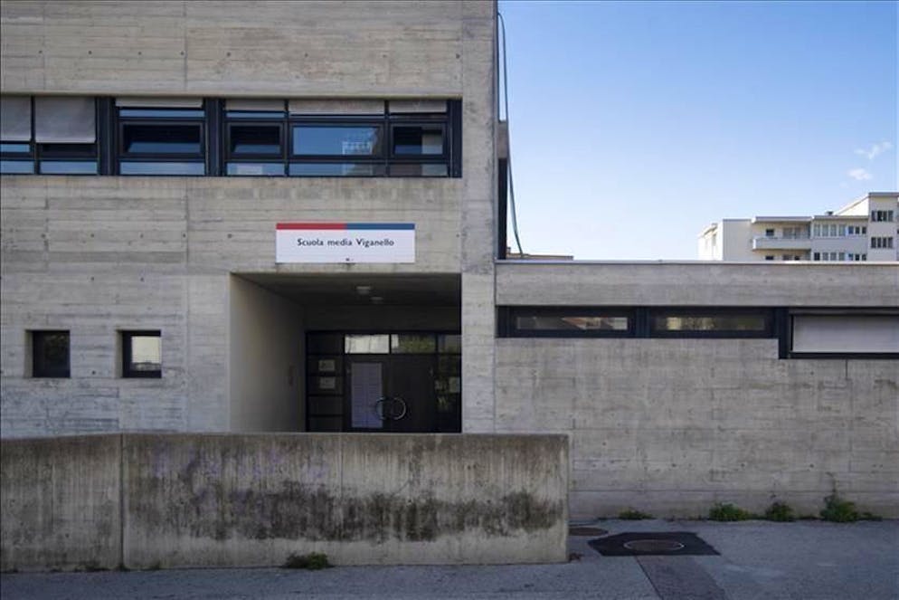 La sede di scuola media di Viganello