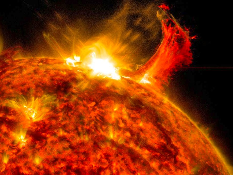 Solar flares happen all the time.