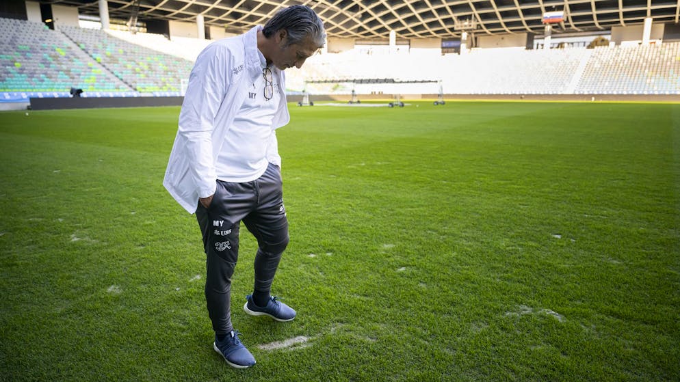 Full of holes and not fit for the World Cup. Nati must face Slovenia on disastrous pitch