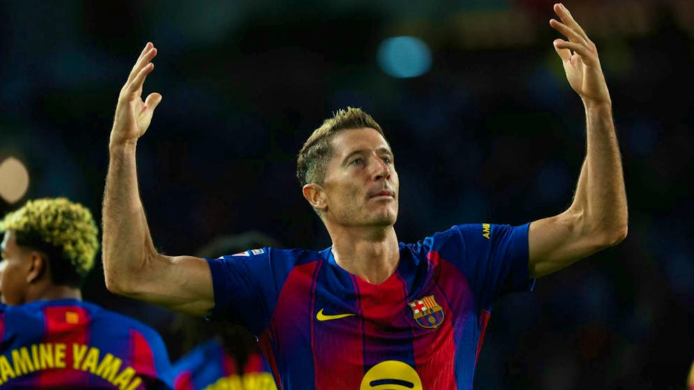 Robert Lewandowski could soon be finished at Barcelona. (archive picture)