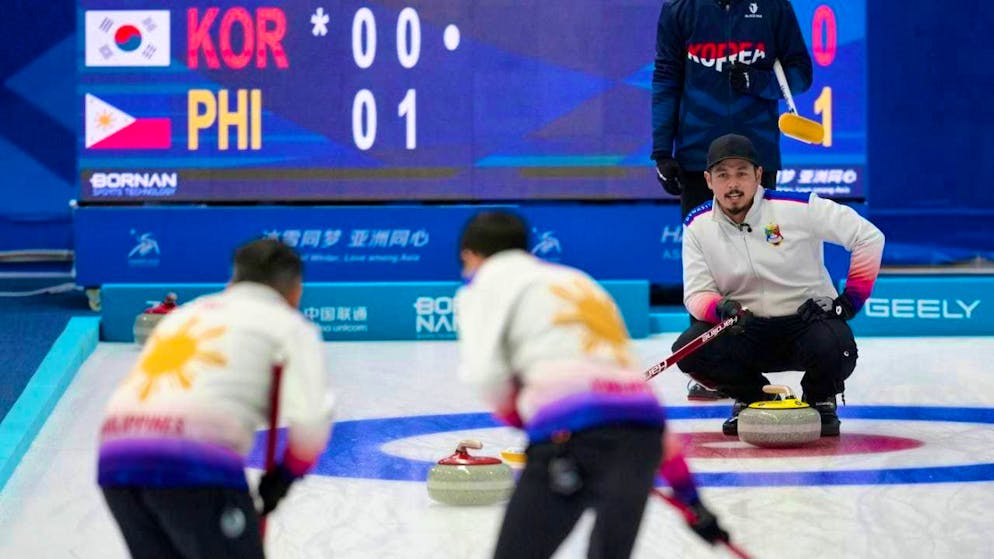Skip Marc Pfister (right) and his team can continue to believe that they will qualify for the Olympics