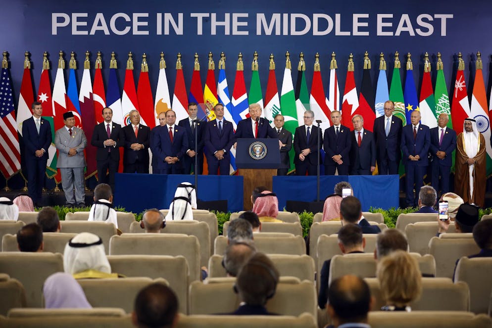 Il Gaza Peace Summit a Sharm el-Sheikh, in Egitto.