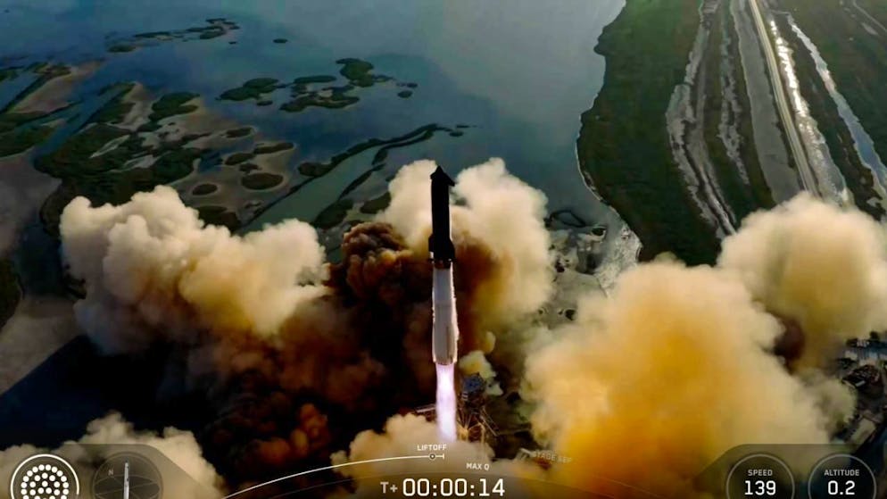 Espace. Un nouveau vol-test réussi de la mégafusée Starship d'Elon Musk