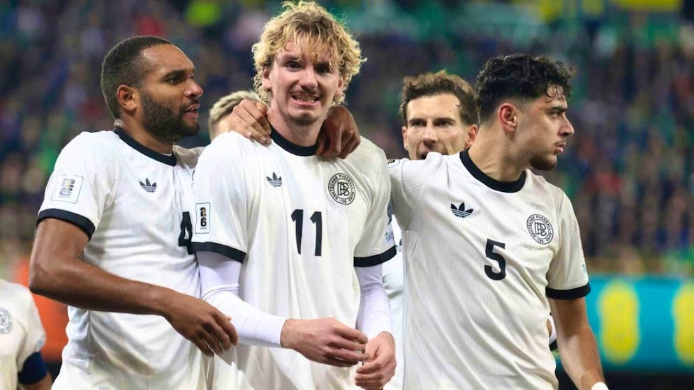 Nick Woltemade scores Germany's first international goal to secure victory