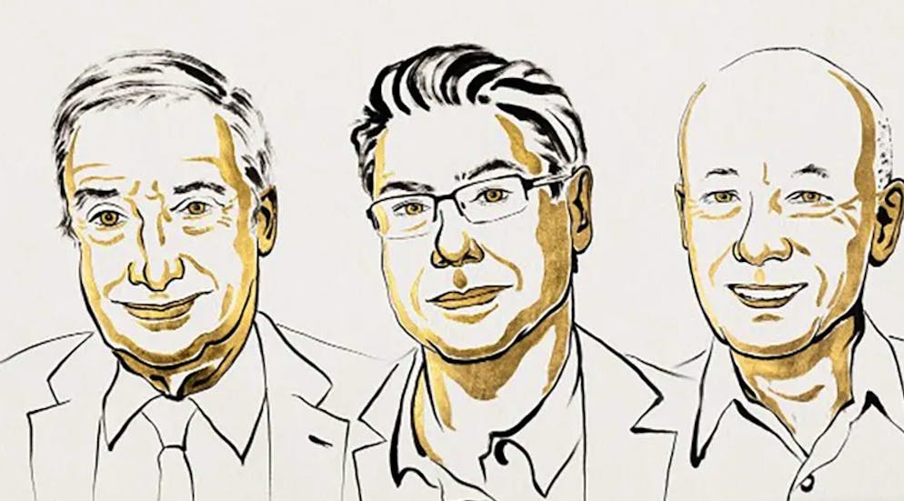 Die drei Nobelpreisträger für Wirtschaft.