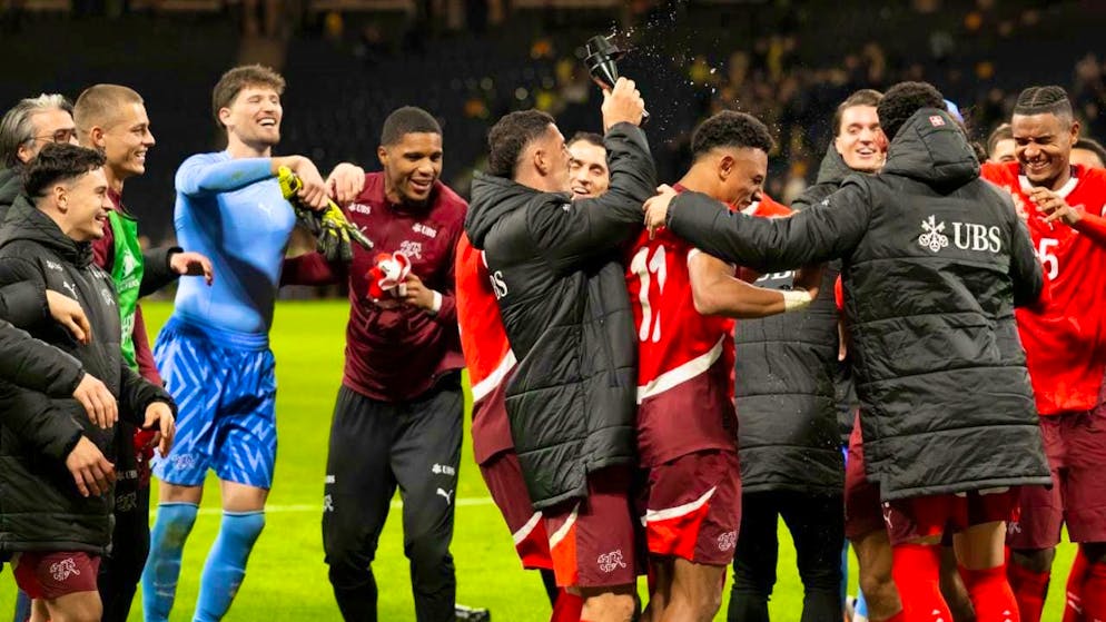 The Swiss hope to be able to celebrate their successful qualification for the World Cup on Monday.