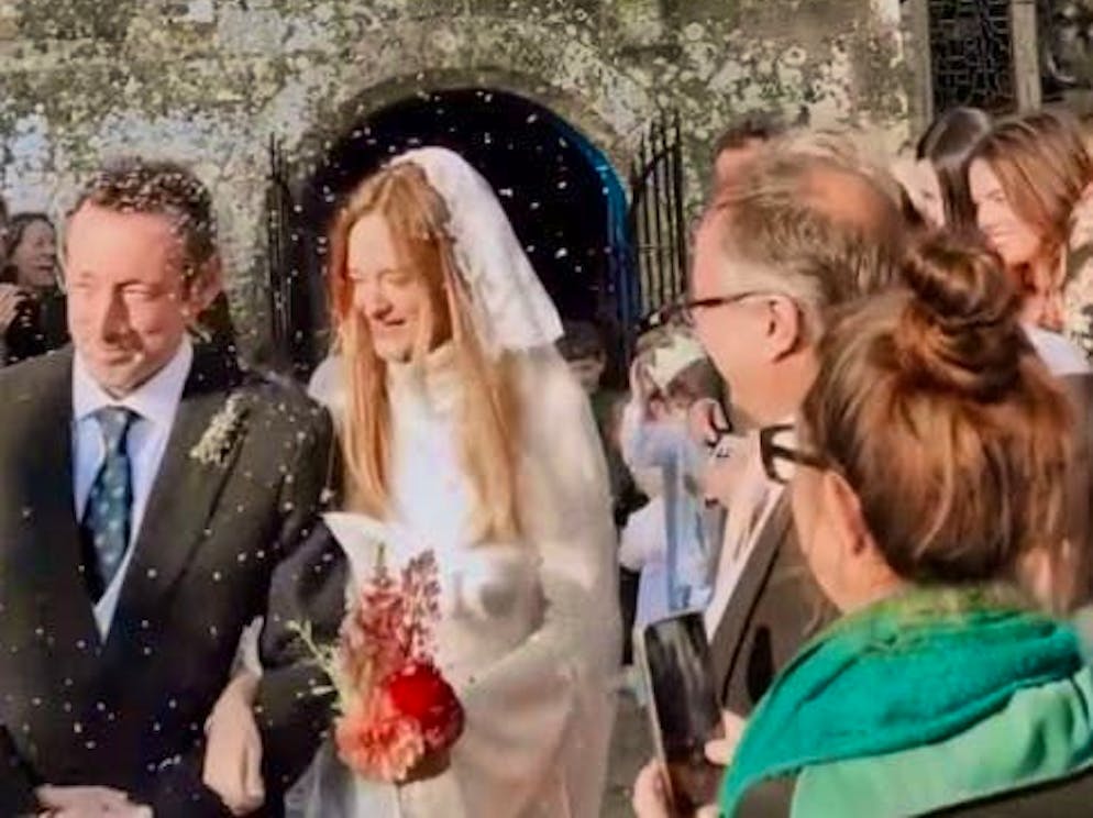 Model and entrepreneur Nadine Strittmatter shared pictures of the ceremony on Instagram.