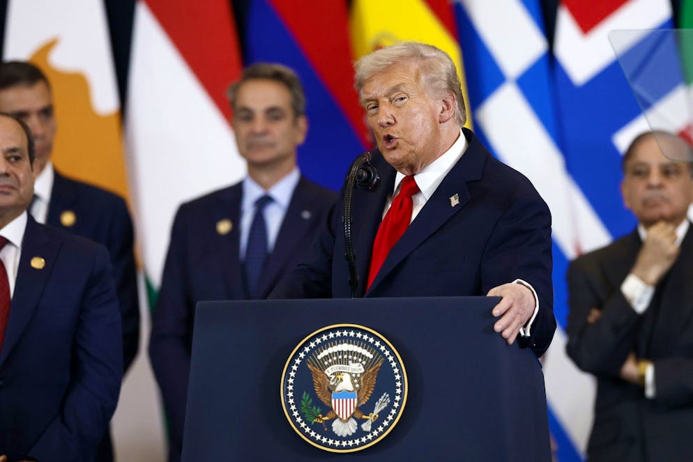 Il presidente statunitense Donald Trump 