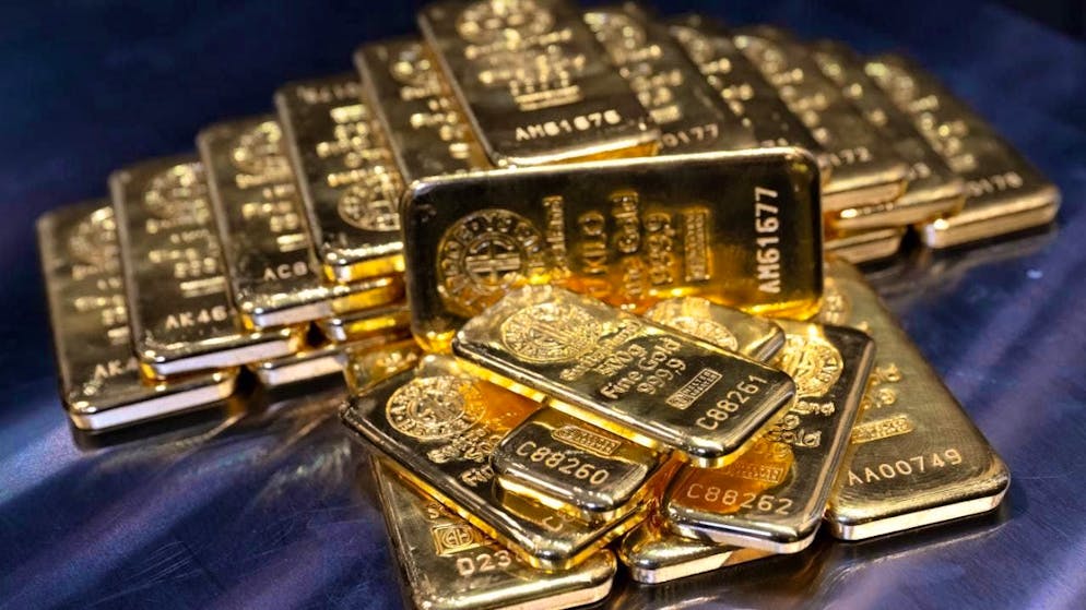 The price of gold continues to rise steadily, supported by the many geopolitical crises. (symbolic image)