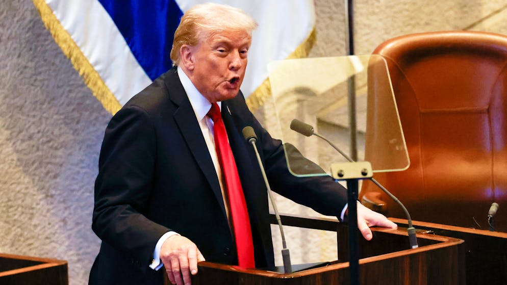 Le discours du président américain devant les députés israéliens à Jérusalem a été brièvement interrompu.