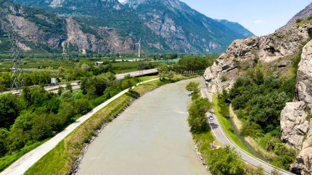 Le Conseil d'Etat valaisan veut désormais s'appuyer sur 17 lignes directrices pour boucler le dossier de la 3e correction du Rhone (photo d'illustration).
