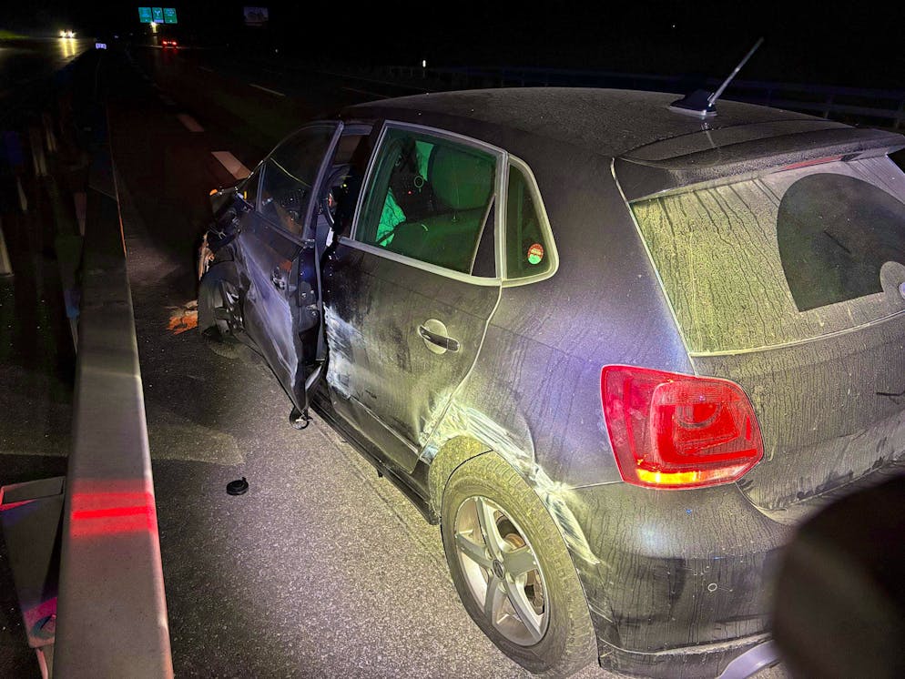 Nobody was injured in the microsleep accident.