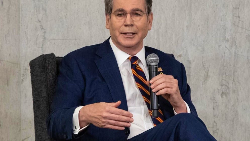 Il segretario statunitense al tesoro Scott Bessent ha usato toni concilianti. (Immagine d'archivio del 25 settembre)