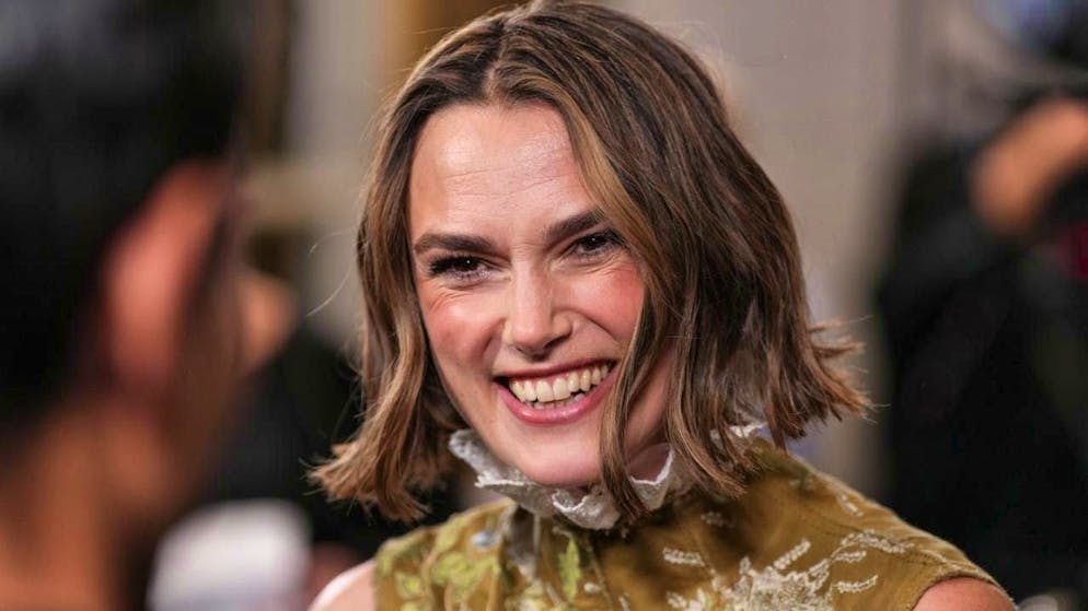 Actress Keira Knightley at the premiere of "The Woman in Cabin 10" in London. (archive picture)