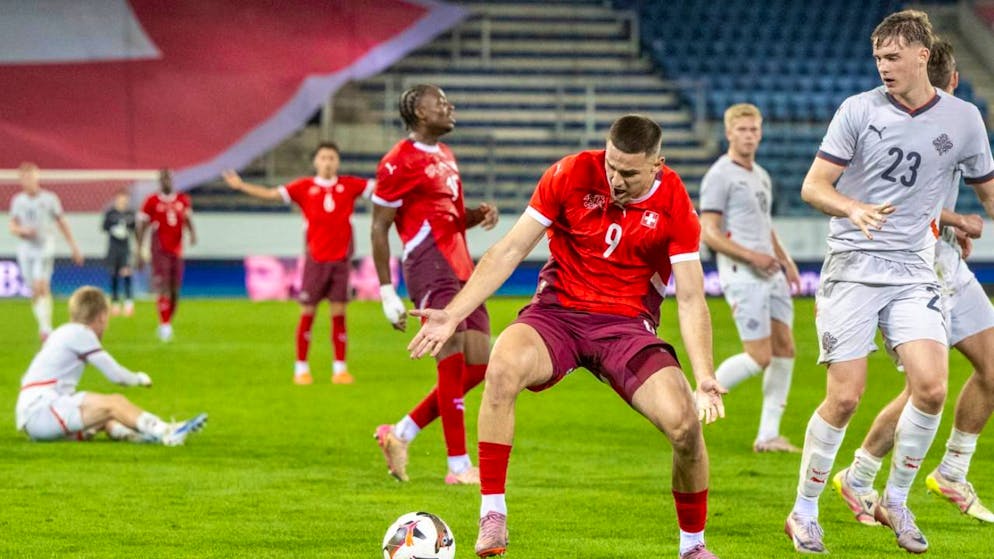 Labinot Bajrami traf für die Schweiz zum 3:1