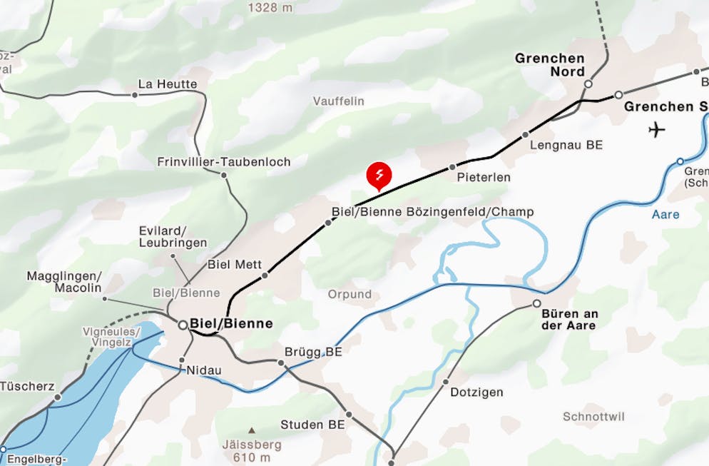 Auf der Strecke Biel–Grenchen Süd gab es am Dienstagmorgen eine Störung.