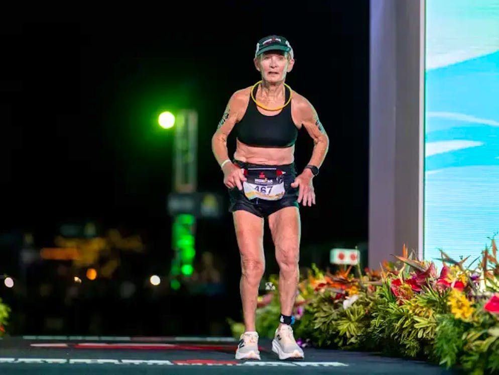 Natalie Grabow all'arrivo a Kona