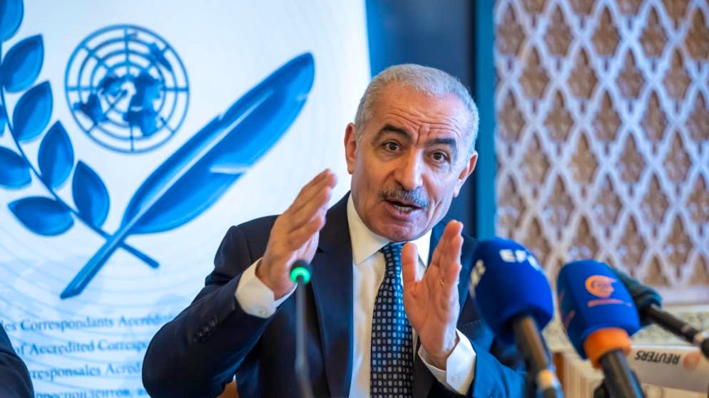 L'ancien Premier ministre palestinien Mohammad Chtayyeh est venu en mission officielle en Suisse pour pousser Berne à la reconnaissance d'un Etat palestinien.