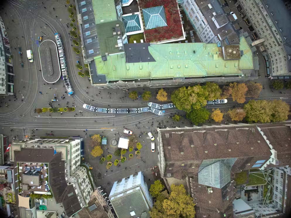 L'accident est survenu près de Paradeplatz.