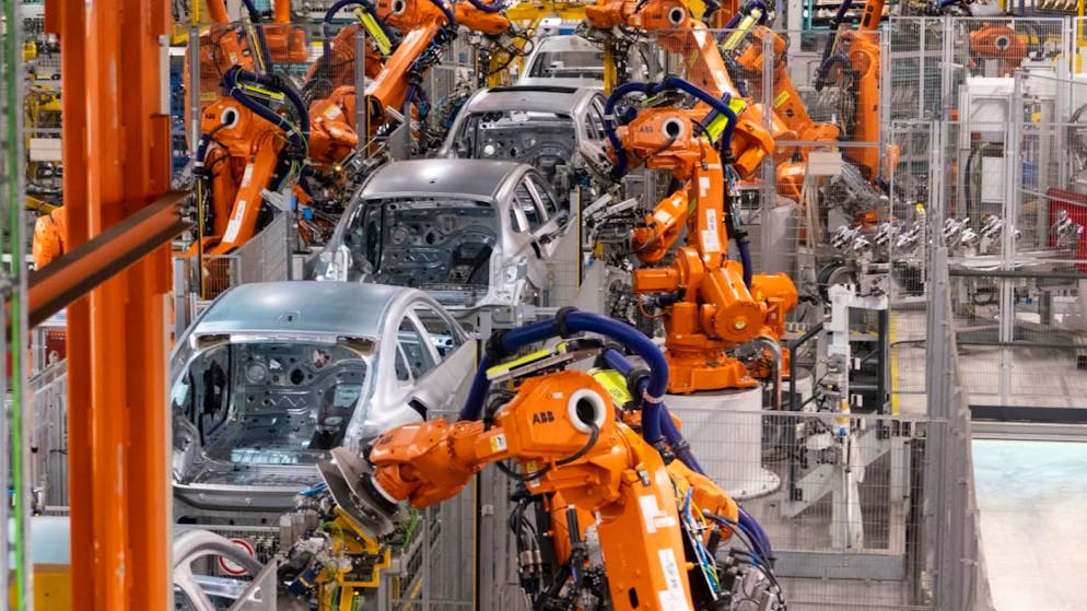 ABB, qui fabrique notamment des robots pour l'industrie automobile, investit aux Etats-Unis (archives).