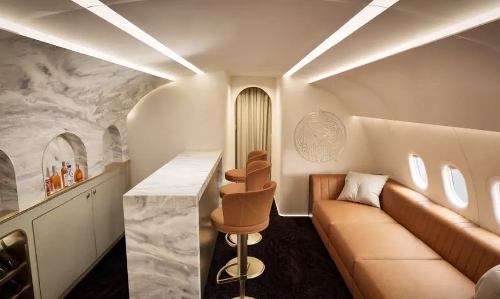 Die Bar soll im hinteren Bereich des Fliegers Platz finden.