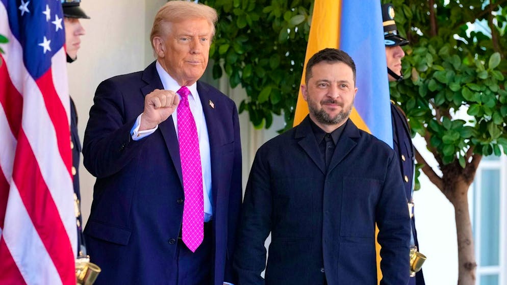 US President Donald Trump received the Ukrainian head of state Volodymr Selenskyj at the White House.