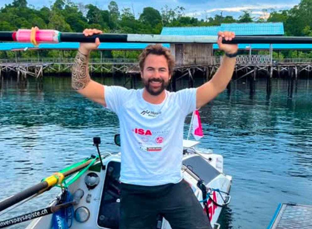 Le Vaudois Louis Margot vient de réussir la traversée à la rame de l'océan Pacifique en solitaire.