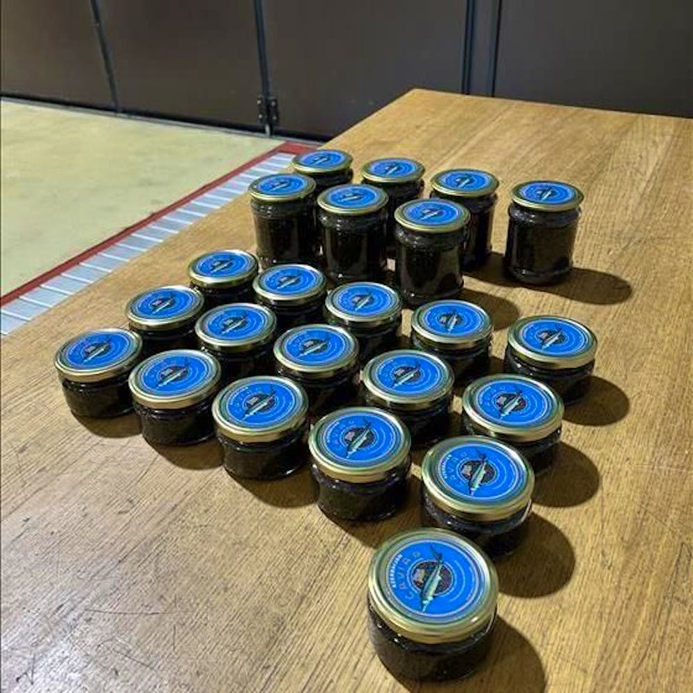 Il caviale sequestrato dai doganieri