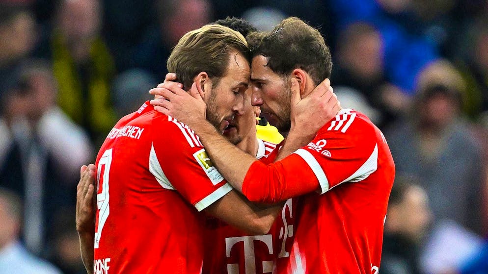 Harry Kane (left) also scores against Borussia Dortmund.