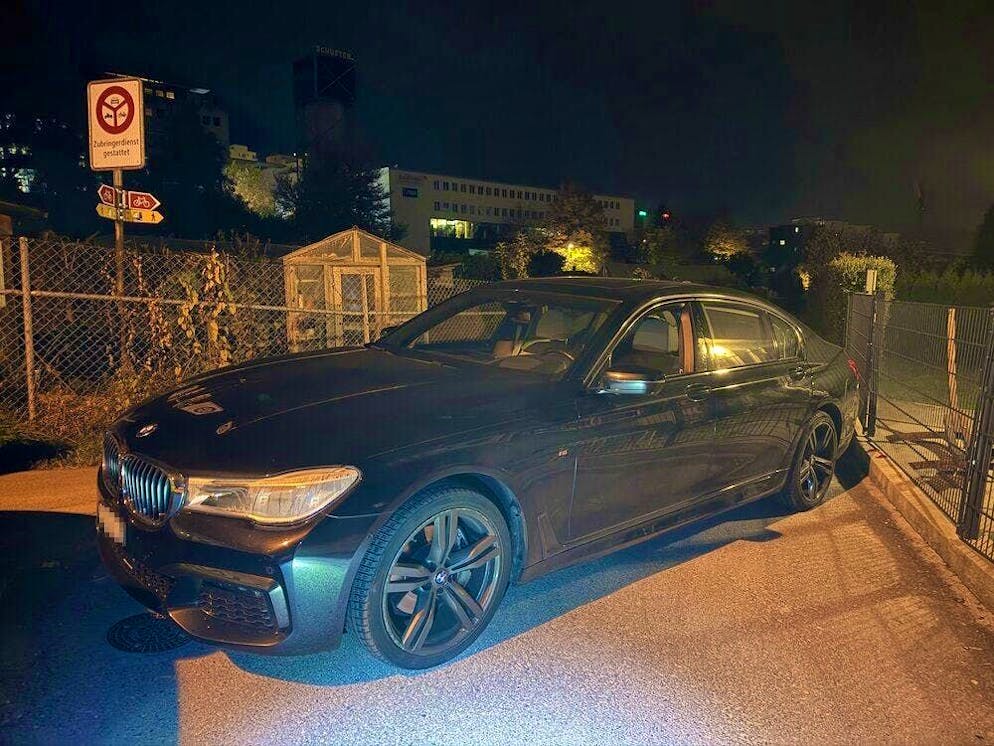A 14-year-old is said to have stolen and slightly damaged this BMW.