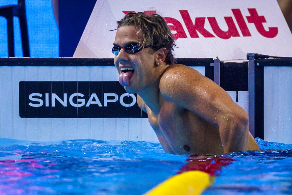 Noè Ponti deuxième du 200 m papillon à Westmont (image d’archives).