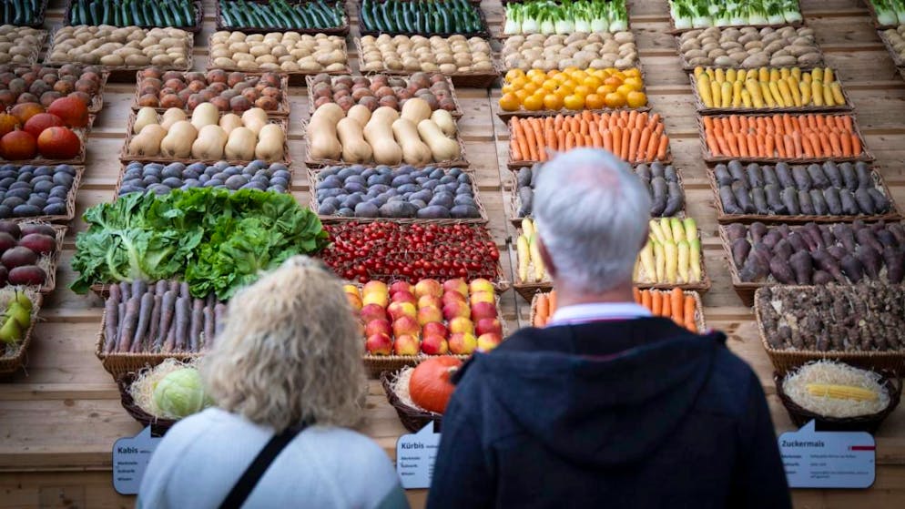335'000 Menschen besuchten die diesjährige  Schweizer Messe für Landwirtschaft und Ernährung mit dem Motto "Gnüsse a de Olma". (Archivbild)