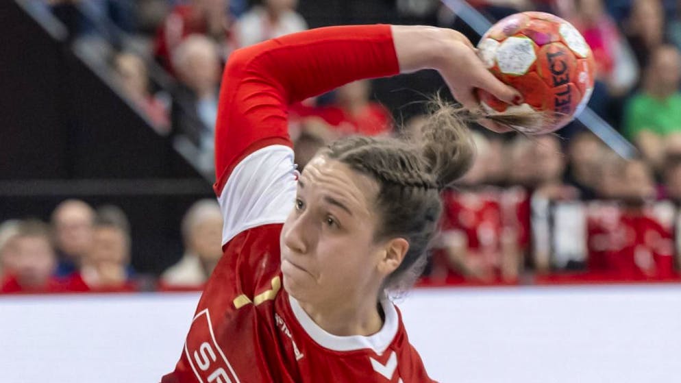 Tabea Schmid trug acht Tore zum Schweizer Sieg bei