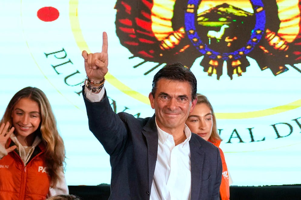 Il neo presidente della Bolivia Rodrigo Paz 