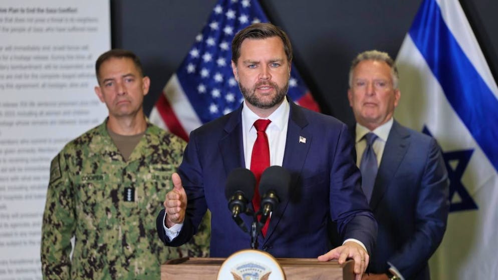 Il vicepresidente degli Stati Uniti, JD Vance, oggi in Israele